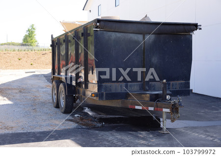 Trash dumpsters metal containers for construction material waste for to recycling 103799972