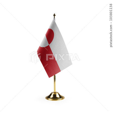 Small national flag of the Greenland on a white background Small national flag of the Greenland on a white background 103801138