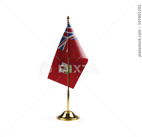Small national flag of the Bermuda on a white background Small national flag of the Bermuda on a white background 103801202