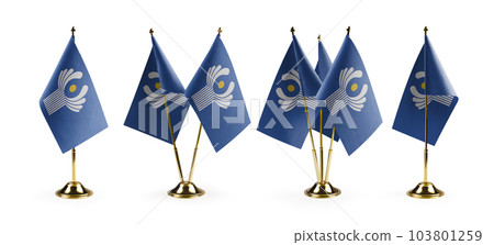 Small national flags of the CIS on a white background Small national flags of the CIS on a white background 103801259