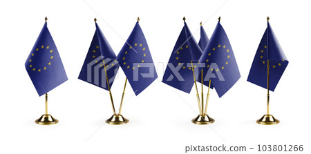 Small national flags of the European Union on a white background Small national flags of the European Union on a white background 103801266