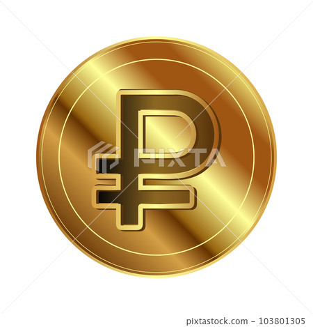 Rouble gold coin Rouble gold coin 103801305