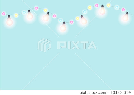 Light bluebackground with light bulbs Light bluebackground with light bulbs 103801309