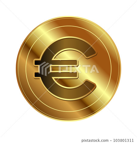 Euro gold coin Euro gold coin 103801311