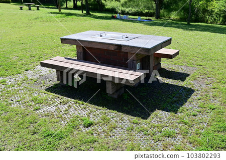 BBQ area and holiday park 103802293