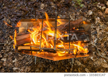 Bonfire enjoyed in the corner 103803147