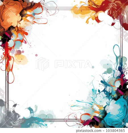 Elegant abstract frame. Illustration AI Generative 103804365
