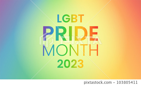Rainbow gradient background. LGBT flag colors. Vector Rainbow gradient background. LGBT flag colors. Vector 103805411