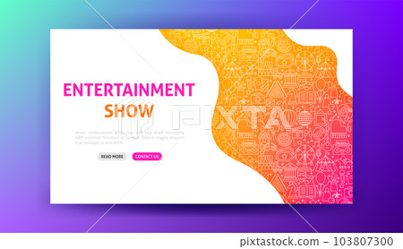 Entertainment Show Landing Page Entertainment Show Landing Page 103807300