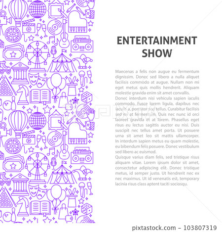 Entertainment Line Pattern Concept 103807319