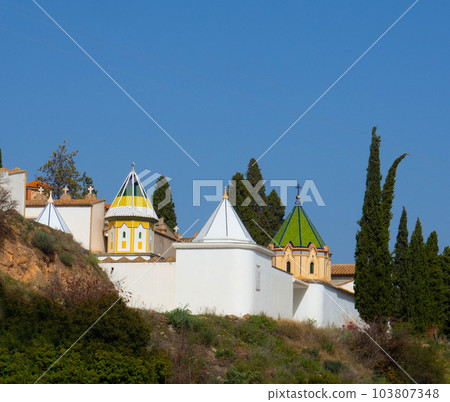 Modern monastery in the mountains. Spain Modern monastery in the mountains. Spain 103807348