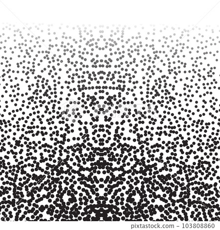 Dotwork noise gradient vector background. Black noise stipple dots. Sand grain effect. Abstract grunge spray banner Dotwork noise gradient vector background. Black noise stipple dots. Sand grain effect. Abstract grunge spray banner 103808860