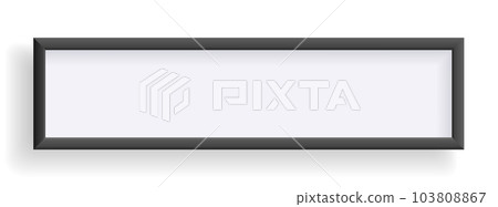 Photo frame isolated on white, rectangular frame mockup. Empty framing for presentations. Photo or picture painting frame, for art gallery interior. Vector template Photo frame isolated on white, rectangular frame mockup. Empty framing for presentations. Photo or picture painting frame, for art gallery interior. Vector template 103808867