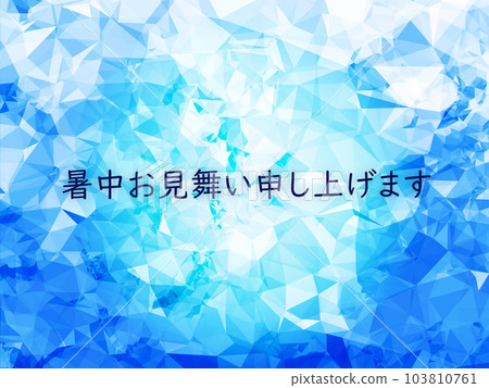 Ice polygon background material 103810761