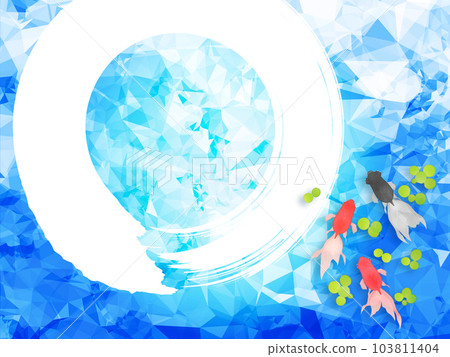 Swimming goldfish background material Swimming goldfish background material 103811404