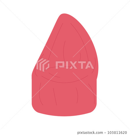 Upholstered furniture for house, cozy round pouf. Abstract shape, back. Banner design, flyers. Vector flat illustration... Upholstered furniture for house, cozy round pouf. Abstract shape, back. Banner design, flyers. Vector flat illustration... 103811620