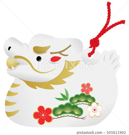 Dragon year New Year's card material Dragon year New Year's card material 103811902