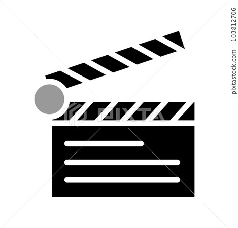 Illustration Vector graphic of clapper icon Illustration Vector graphic of clapper icon 103812706