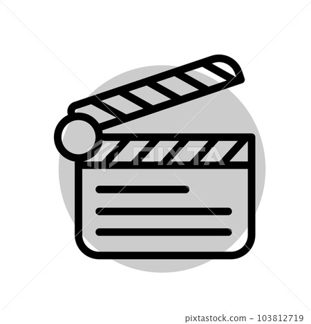 Illustration Vector graphic of clapper icon 103812719