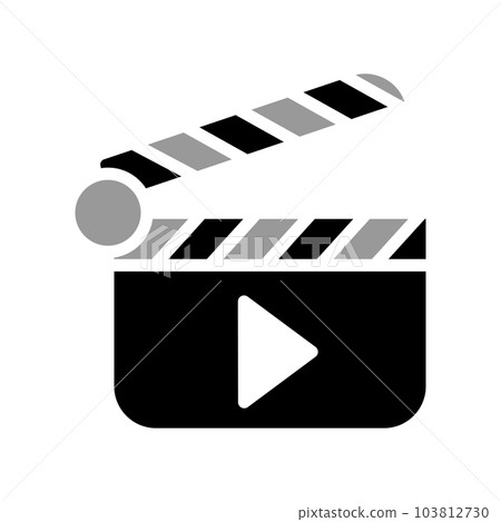 Illustration Vector graphic of clapper icon 103812730