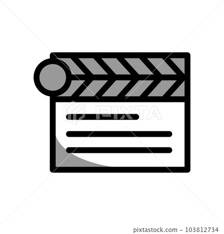 Illustration Vector graphic of clapper icon 103812734