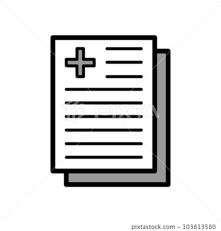 Illustration Vector graphic of medical report icon Illustration Vector graphic of medical report icon 103813580