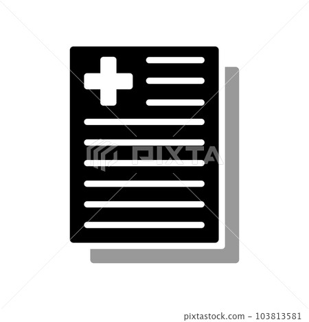 Illustration Vector graphic of medical report icon Illustration Vector graphic of medical report icon 103813581