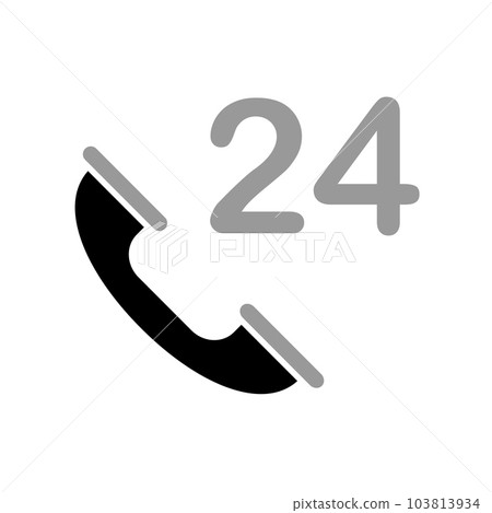 Illustration Vector graphic of telephone icon 103813934