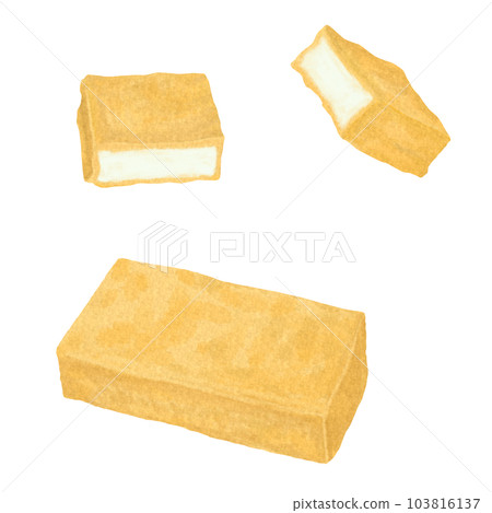 Deep-fried tofu (hand-painted) 103816137