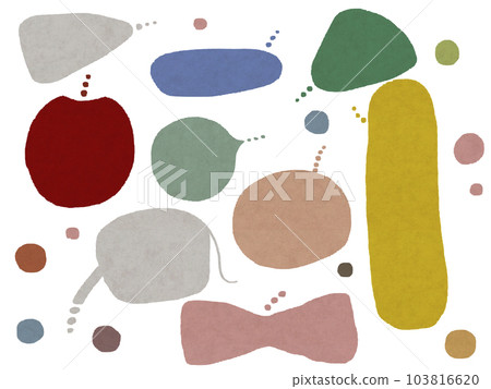 Set of textured speech bubbles Set of textured speech bubbles 103816620