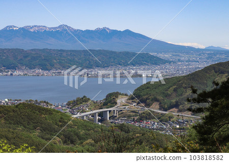 諏訪湖與岡谷交匯處(長野縣岡谷市) 諏訪湖與岡谷交匯處(長野縣岡谷市) 103818582