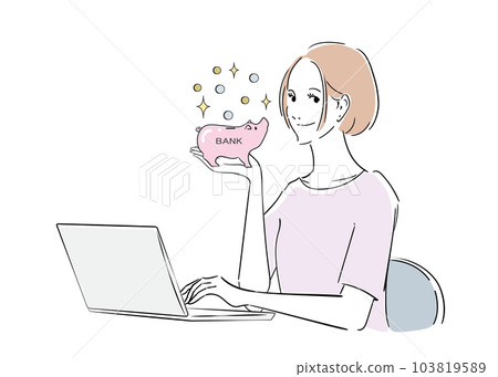 A woman who managed her money well and made a lot of money 103819589