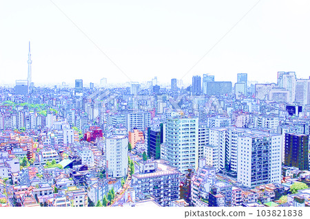 東京鳥瞰圖 東京鳥瞰圖 103821838