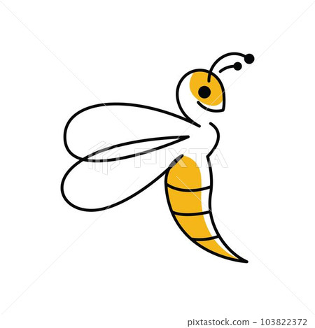 Bee Logo Template vector icon illustration Bee Logo Template vector icon illustration 103822372