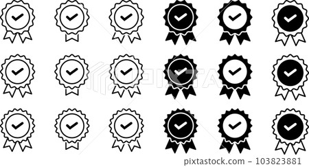 set of certification marks set of certification marks 103823881