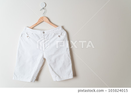 short pants hanging on wall short pants hanging on wall 103824015