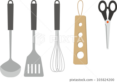 Illustration of kitchen tools set 103824200