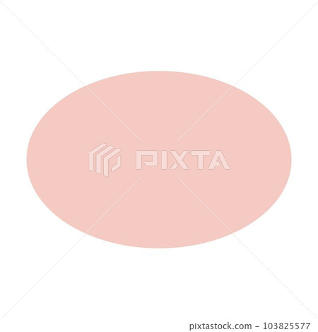 Ellipse geometric shape element symbol for preschool education for kids mathematics learning illustration Ellipse geometric shape element symbol for preschool education for kids mathematics learning illustration 103825577