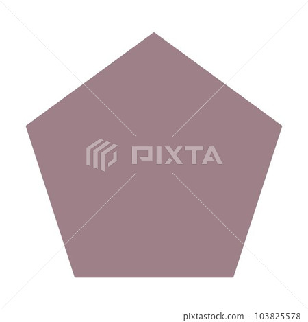 Pentagon geometric shape element symbol for preschool education for kids mathematics learning illustration Pentagon geometric shape element symbol for preschool education for kids mathematics learning illustration 103825578