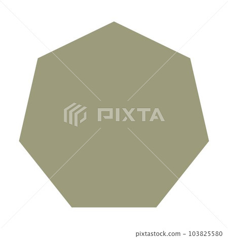 Heptagon geometric shape element symbol for preschool education for kids mathematics learning illustration Heptagon geometric shape element symbol for preschool education for kids mathematics learning illustration 103825580