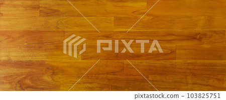 Horizontal background image of aged teak surface with light brown wood grain 103825751
