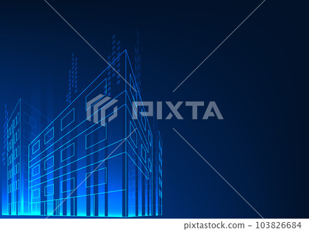 Smart city background Smart city concept without human control with a system to connect people in the city through a network system and made businesses in the city expand Smart city background Smart city concept without human control with a system to connect people in the city through a network system and made businesses in the city expand 103826684