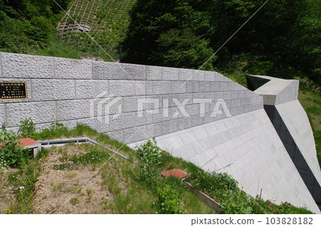 Shinshu Otari village erosion control facility Takinosawa erosion control dam Standard steel slit dam Shinshu Otari village erosion control facility Takinosawa erosion control dam Standard steel slit dam 103828182