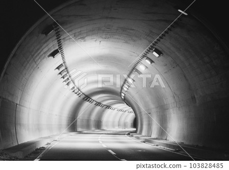 Tunnel that seems to suck you in Monochrome 103828485