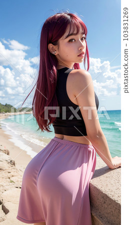 美麗的日本女人AI形象 103831269