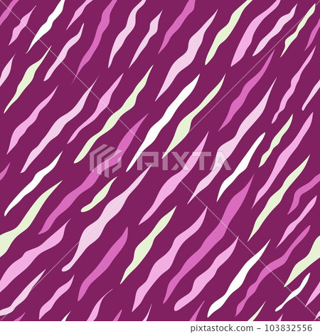 Hand drawn abstract pink or violet zebra print. Seamless vector animal print. Zebra. Art print on textile. Hand drawn abstract pink or violet zebra print. Seamless vector animal print. Zebra. Art print on textile. 103832556