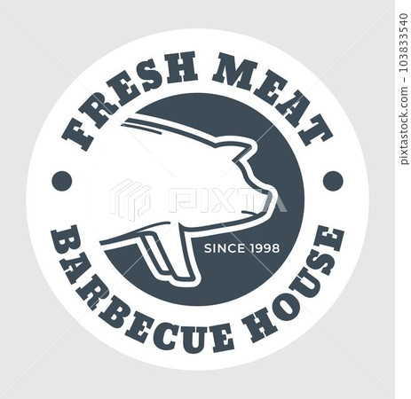 Fresh meat, barbeque house, label or logotype Fresh meat, barbeque house, label or logotype 103833540