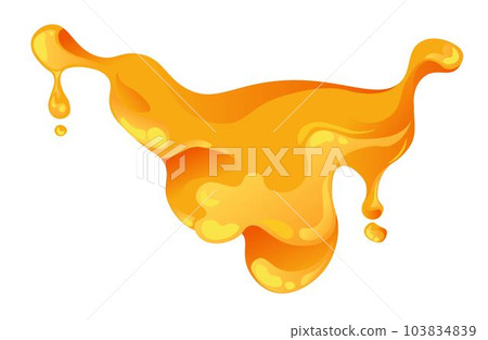 Sweet honey liquid, fluid or nectar from flowers 103834839