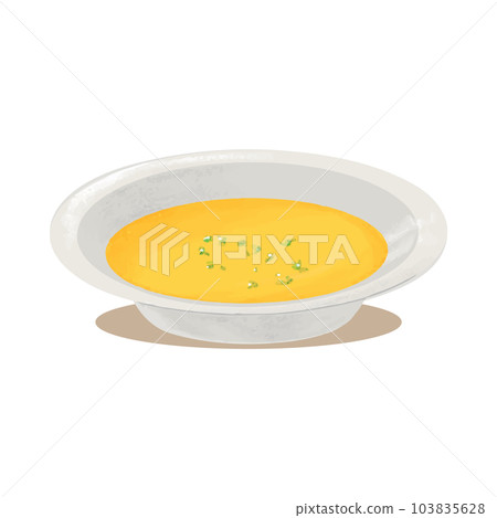 玉米湯湯盤的手繪插圖 103835628