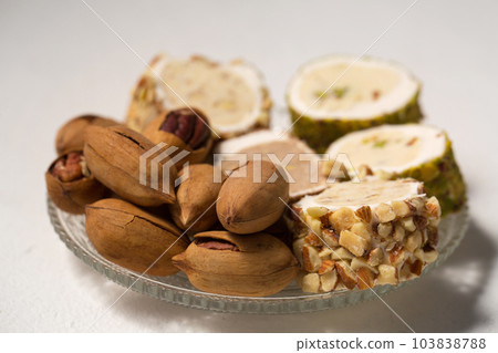 Turkish dessert with nuts 103838788